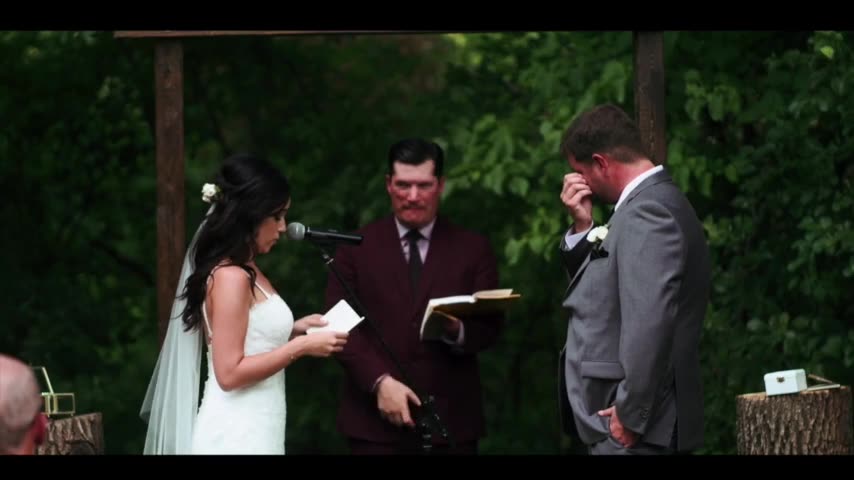 Still from Kyle & Jenna's wedding film