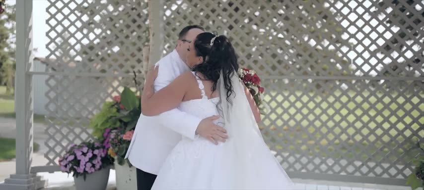 Still from Ashley & Tyler's wedding film